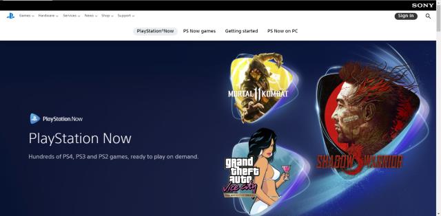 PSNow To Play PS4 Games
